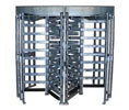 Linear AT-FSTGD1111 Steel Double Passageway Turnstile with Hot Dip Galvanized Finish