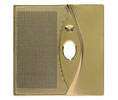 Linear DMC-10DFBB-4 Door Station Faceplates, 4/pk, Bright Brass