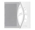 Linear DMC-10PFW-4 Patio Station Faceplates, 4/pk, White