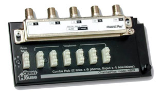 Linear H801 Combination Telephone/TV Hub