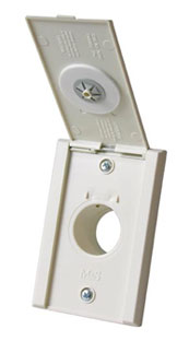 Linear VM195A Wall Inlet Valve, Almond