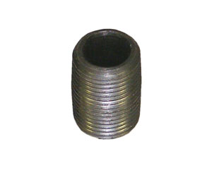 L and J B044 Black Iron 3/8" Close Nipple