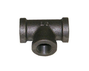 L and J B046 Black Iron 3/8" Tee