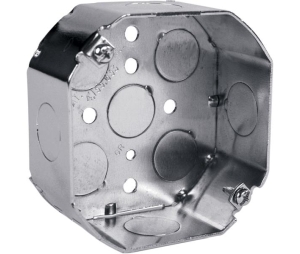 L & J 10246318 4 Steel Octagon Box 1-1/2" Deep