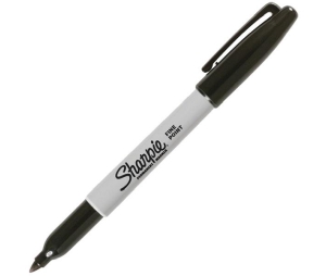 Sharpie 27300001 Black Marker 2/pk