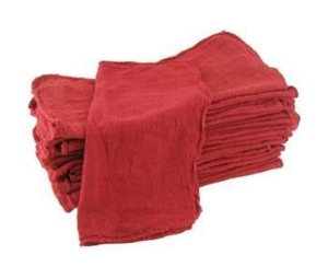 L & J 32442500 Shop Towel Red 10 Pack 12 X 14"
