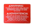 Ansul 426021 K-Class Warning Label