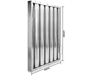 L & J A1620 Hood Filter, Aluminum 16X20"