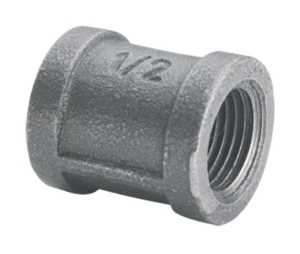 L & J B033 Black Iron 1/2" Coupling
