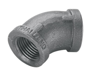 L & J B035 Black Iron 1/2" 45 Degree Elb.ow