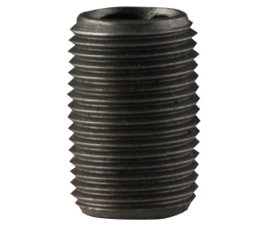 L & J B076 Black Iron 1/4" Close Nipple