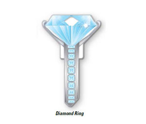 Lucky Line B102S Diamond Ring Blank Key Shape - Schlage