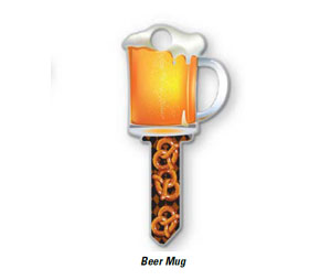 Lucky Line B110K Beer Mug Blank Key Shape - Kwikset