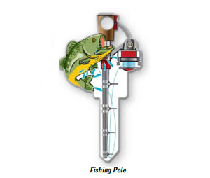 Lucky Line B117K Fishing Pole Blank Key Shape - Kwikset