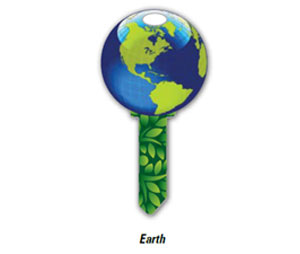 Lucky Line B127S Earth Blank Key Shape - Schlage