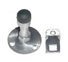 L & M Hardware WS2020 US26D Wall Stop with Hook - Satin Chrome Plated