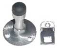 L & M Hardware WS2020 US26D Wall Stop with Hook - Satin Chrome Plated
