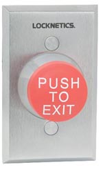 Locknetics 623RD 1-5/8" Red Pushbutton