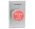 Locknetics 623RDEX 1-5/8" Red Exit Pushbutton