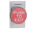 Locknetics 625RD EX 2-3/4" Red Exit Pushbutton
