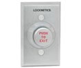 Locknetics 631ALEX 1-1/4" Aluminum Exit Pushbutton