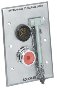 Locknetics 742 Emergency Break Glass Release with Alarm