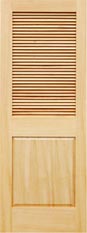 Masonite Pine 1/2 x 6/8 Louver/Panel Door Slab Only 