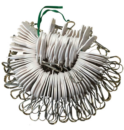 Shamrock White Cabinet Tags