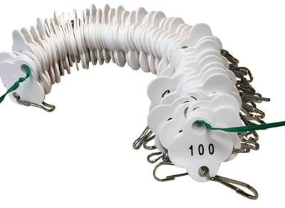 Shamrock White Cabinet Tags