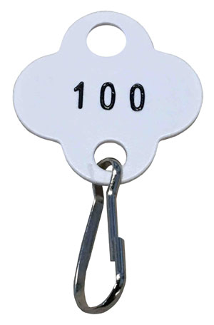 Shamrock White Cabinet Tags