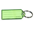 Lucky Line 1040040 Key Tag with Split Ring, Plastic, 100/Display Box, Green