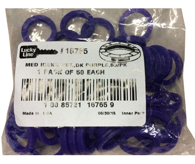 Medium Key Identifiers, Purple 50/PK