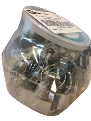 Clip on Secure-A-Key, NPS, 30/Small Jar, Nickel