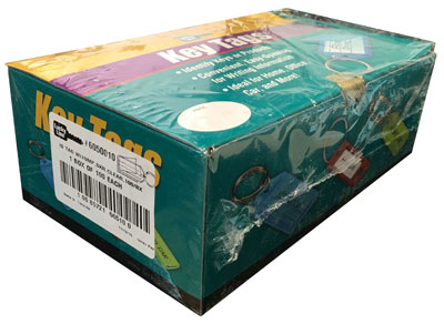 Key Tag with Split Ring, Polypropylene