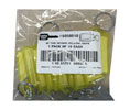 Lucky Line 6058010 Key Tag with Split Ring, Polypropylene, 10/pack, Yellow