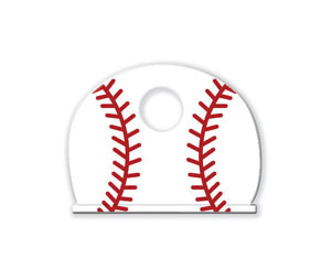 Lucky Line 16112 Sports Key Cap, Vinyl, 50/package, Baseball