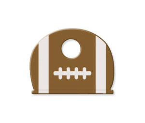 Lucky Line 16115 Sports Key Cap, Vinyl, 50/package, Football