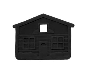 Lucky Line 16220 House Key Cap, Vinyl, 25/package, Black