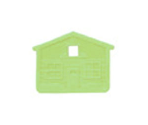 Lucky Line 16246 House Key Cap, Vinyl, 25/package, Neon Green