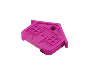 Lucky Line 16268 House Key Cap, Vinyl, 25/package, Magenta