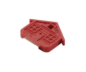 Lucky Line 16270 House Key Cap, Vinyl, 25/package, Red