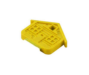 Lucky Line 16280 House Key Cap, Vinyl, 25/package, Yellow