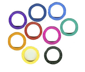 Lucky Line 1670020 Medium Key Identifier, Vinyl, 20/package, Assorted Colors