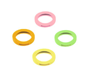 Lucky Line 16776 Medium Key Identifier, Vinyl, 275/package, Assorted Colors