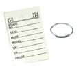 Lucky Line 2006 Stock Tag with Ring, Plastic, Unassembled, 250/box, 13/16" diameter