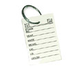 Lucky Line 2007 Stock Tag with Ring, Plastic, Assembled, 1000/bag, 13/16" diameter