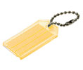 Lucky Line 2010080 Key Tag with Ball Chain, Plastic, 100/Display Box, Yellow