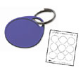 Lucky Line 2506514 Round Label-It Plastic Tag - One Hole - with Label, Plastic, 14/package, Lilac