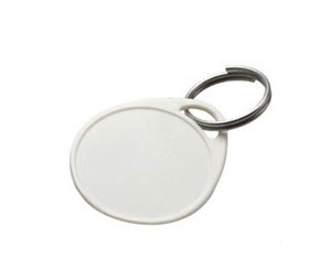 Lucky Line 25100 Round Label-It Plastic Tag - One Hole - without Label, Plastic, 100/Display Box, White