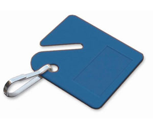 Lucky Line 26000 Cabinet Tag Only with Hook, Plastic, 20/package, Blank, Assorted Colors